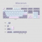 Macaron 104+21/22 Keys PBT Doubleshot Keycaps Set Cherry Profile for Cherry MX Keyboard
